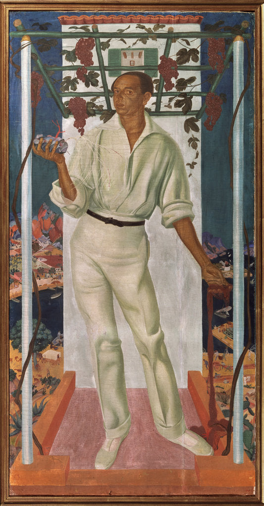Detail of Portrait of the Mexican artist Roberto Montenegro Nervo, 1915 by Alexander Yevgenyevich Yakovlev