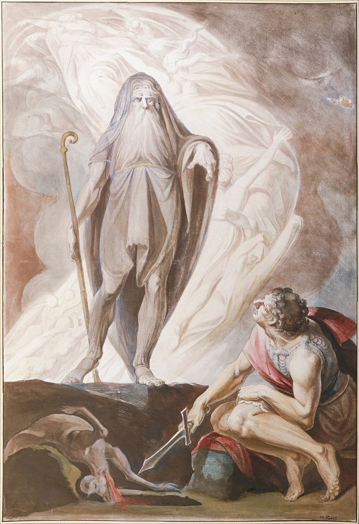 Detail of Teiresias Foretells the Future to Odysseus, 1780-1783 by Johann Heinrich Füssli