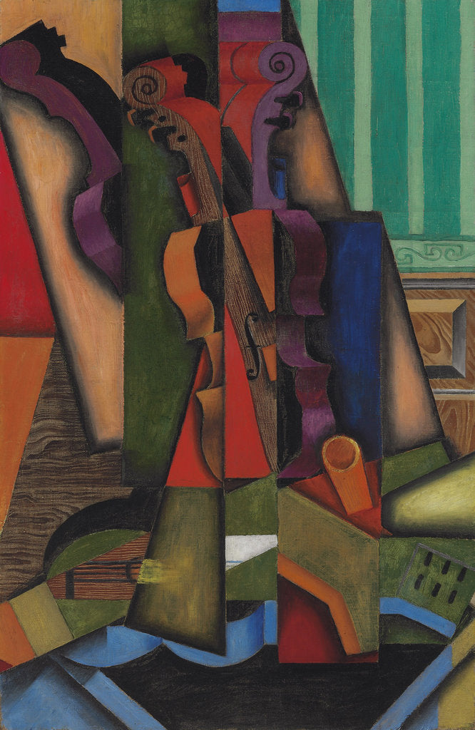 Detail of Guitar and Violin, 1913 by Juan Gris