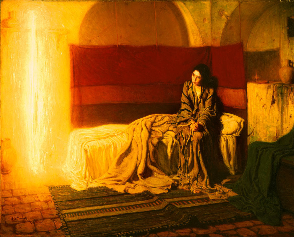 Detail of The Annunciation, 1898 by Henry Ossawa Tanner
