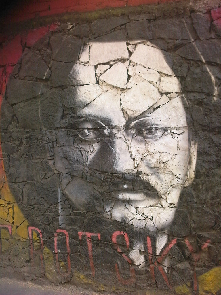 Detail of Graffiti of Leon Trotsky by Anonymous