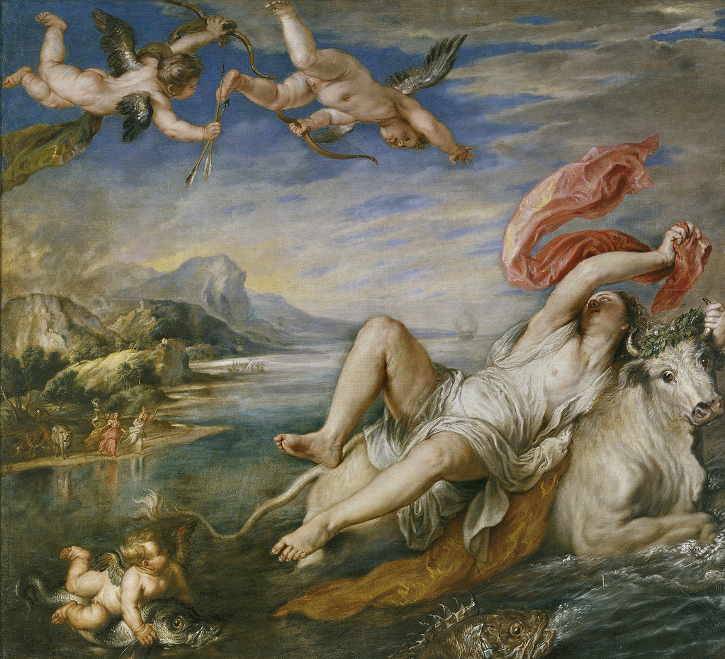 Detail of The Rape of Europa (After Titian), 1629 by Pieter Paul Rubens