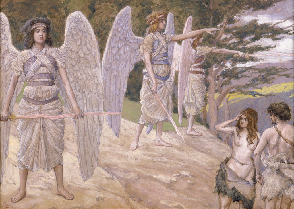 Detail of Adam and Eve Driven From Paradise, 1896-1902 by James Jacques Joseph Tissot
