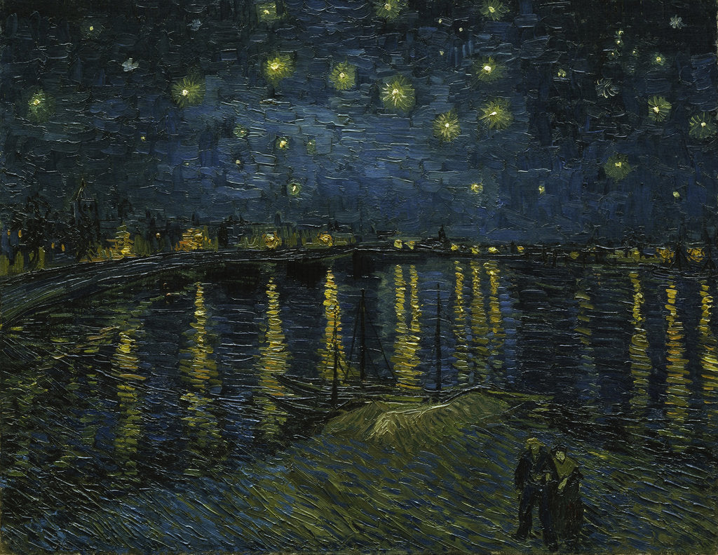 Detail of The Starry Night, 1888 by Vincent van Gogh