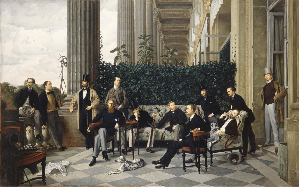 Detail of The Circle of the Rue Royale, 1868 by James Jacques Joseph Tissot
