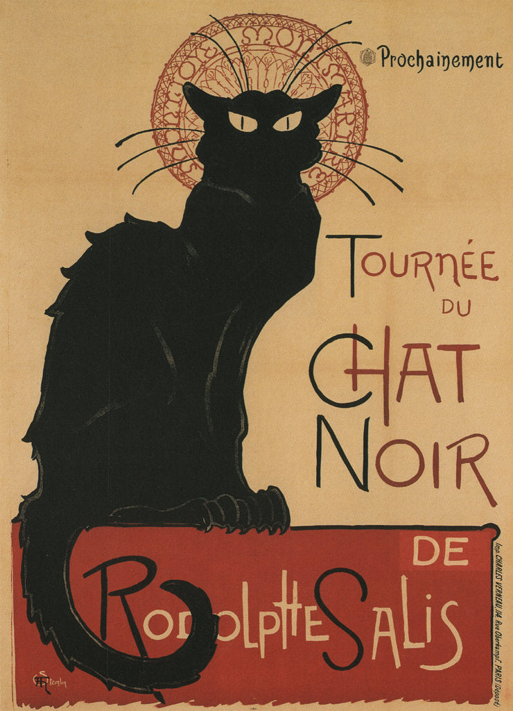 Detail of Tournee du Chat Noir, 1896 by Théophile Alexandre Steinlen