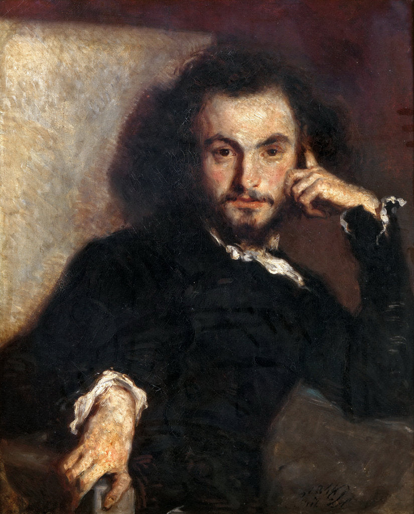 Detail of Charles Baudelaire by Émile Deroy