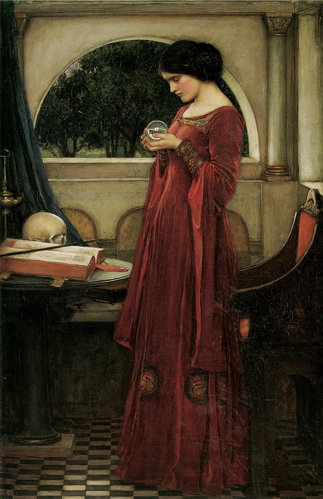 Detail of The Crystal Ball by John William Waterhouse