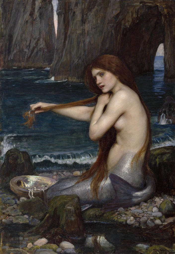 Detail of A Mermaid by John William Waterhouse