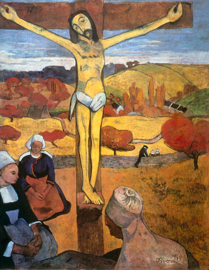 Detail of The Yellow Christ by Paul Eugéne Henri Gauguin