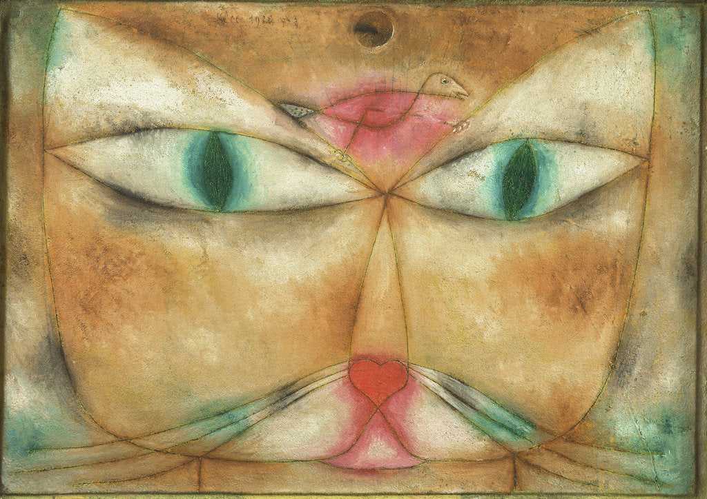 Detail of Cat and Bird by Paul Klee