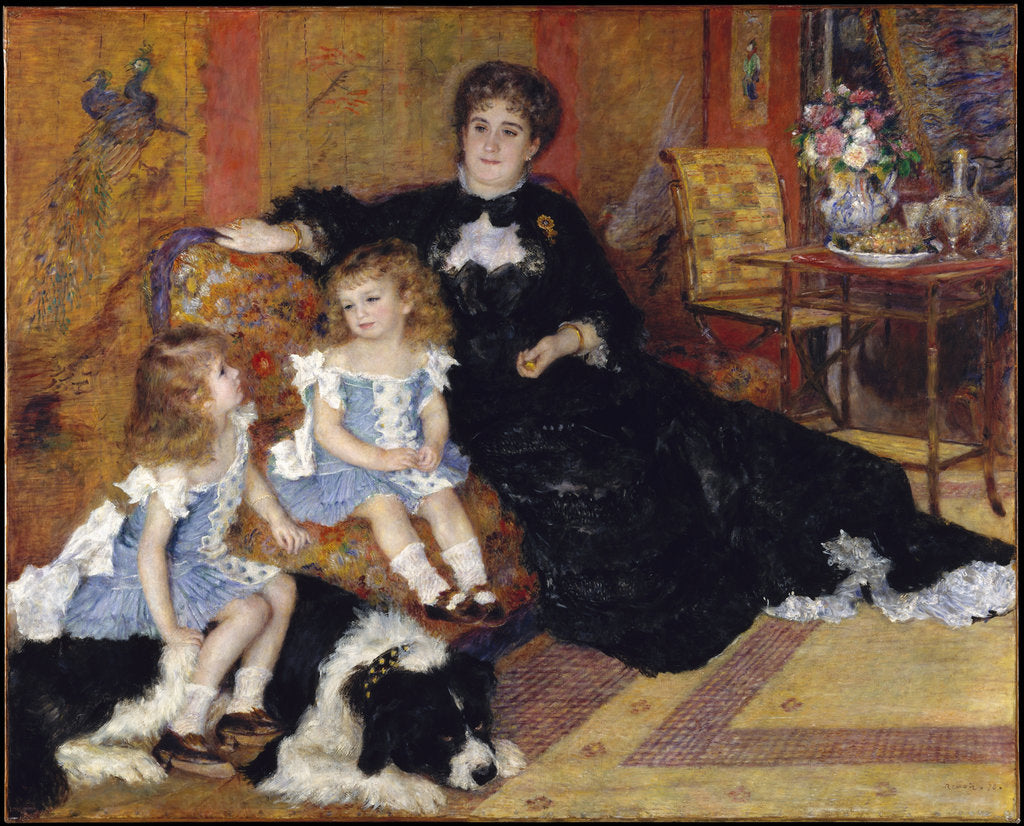 Detail of Madame Georges Charpentier and Her Children, Georgette-Berthe and Paul-Émile-Charles by Pierre Auguste Renoir