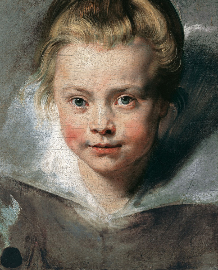 Detail of Portrait of Clara Serena Rubens by Pieter Paul Rubens