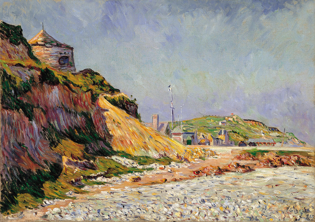 Detail of Port-en-Bessin, The Beach by Paul Signac