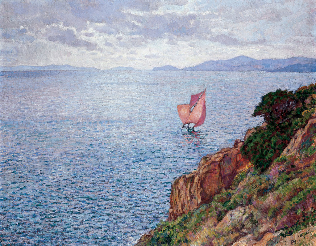 Detail of The Red Sail by Théo van Rysselberghe