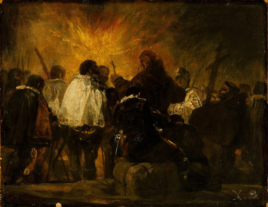 Detail of Night of the Inquisition by Francisco de Goya