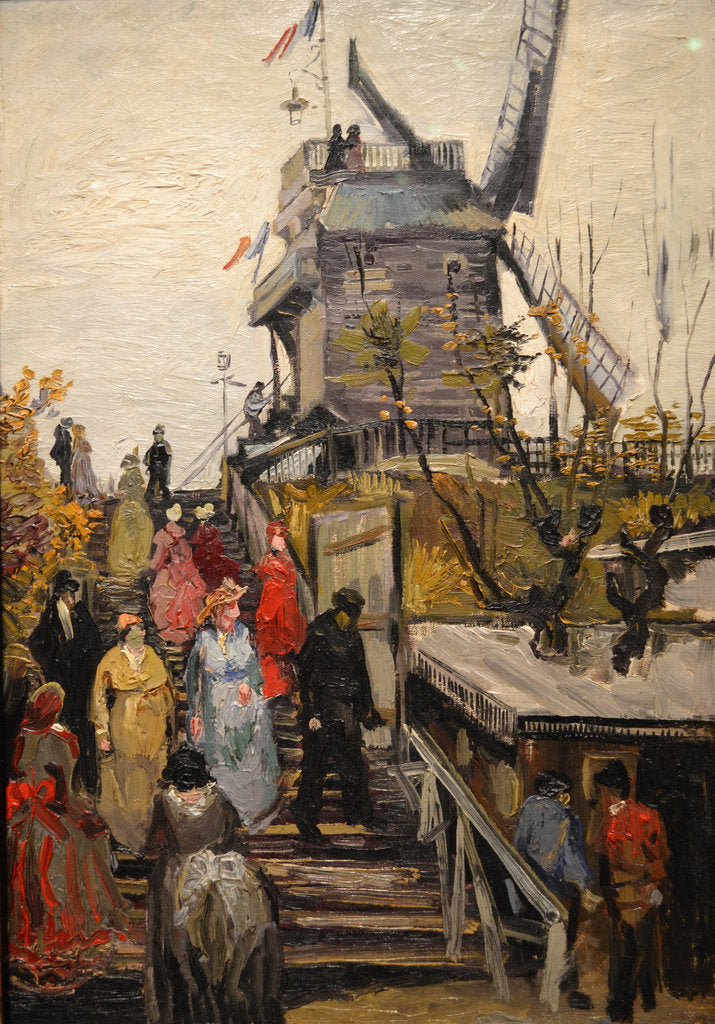 Detail of Le Moulin de Blute-Fin by Vincent van Gogh
