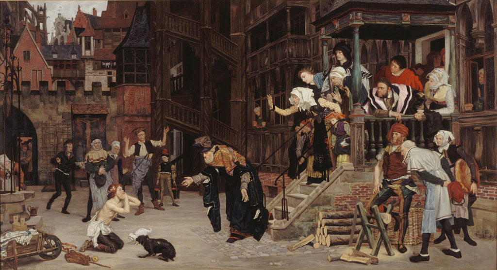 Detail of Return of the Prodigal Son by James Jacques Joseph Tissot