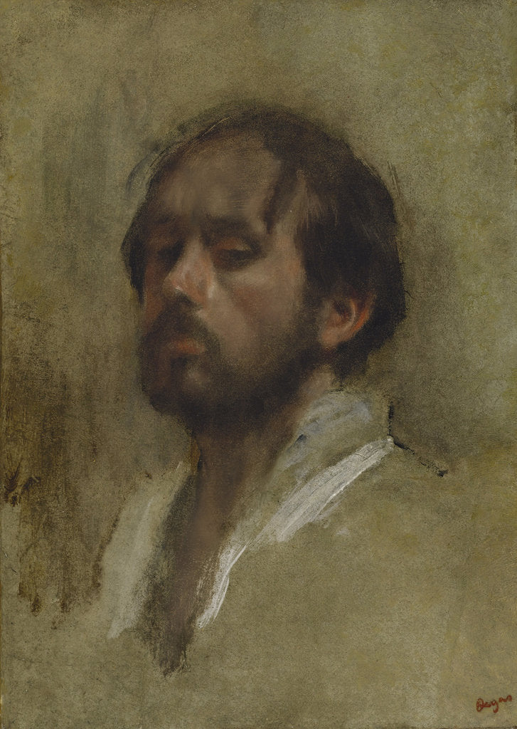Detail of Self-Portrait by Edgar Degas