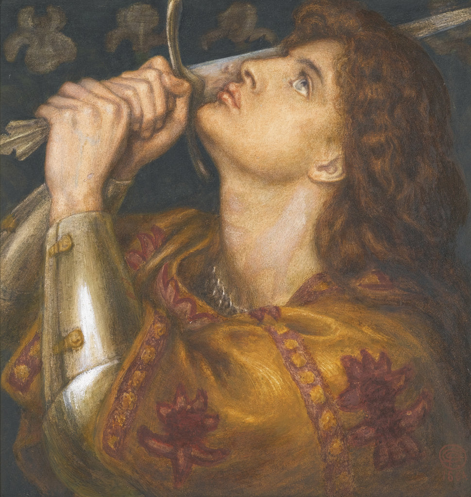 Detail of Joan of Arc, 1864 by Dante Gabriel Rossetti