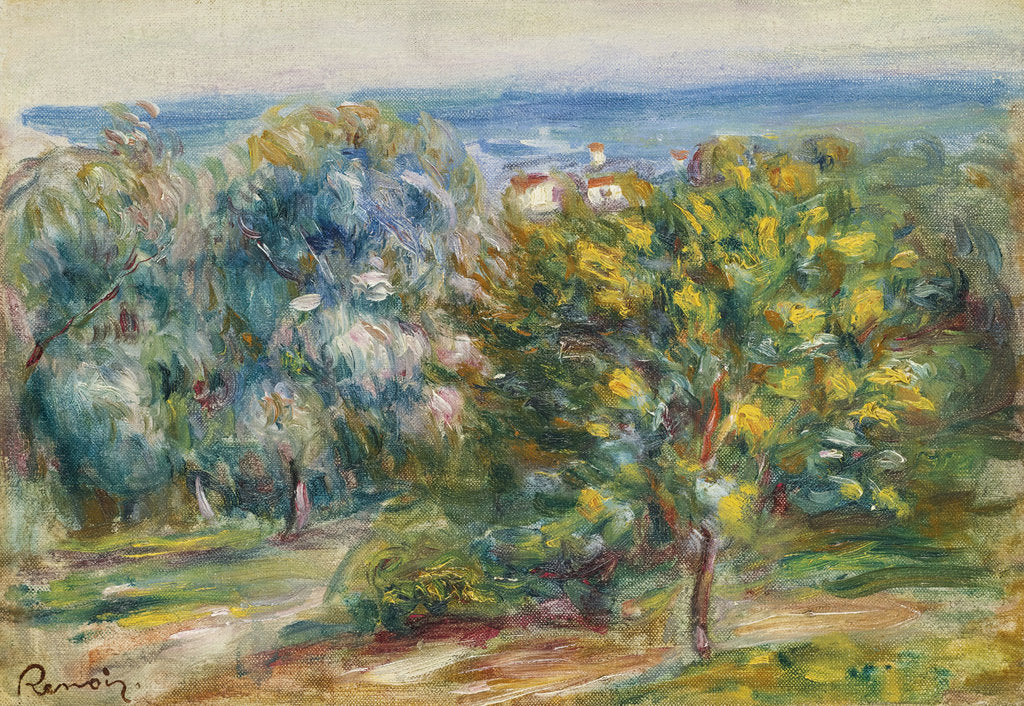 Detail of Midday Landscape, 1910 by Pierre Auguste Renoir