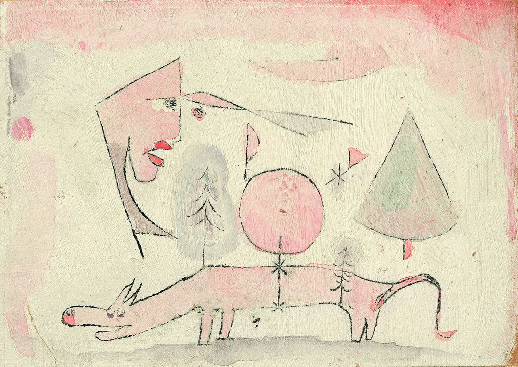 Detail of The shameless animal, 1920 by Paul Klee
