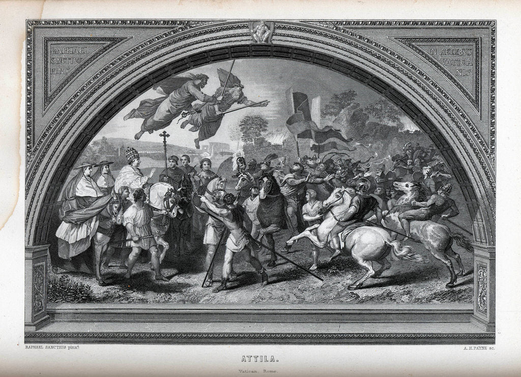 Detail of Attila (after Raphael), 1882 by Albert Henry Payne