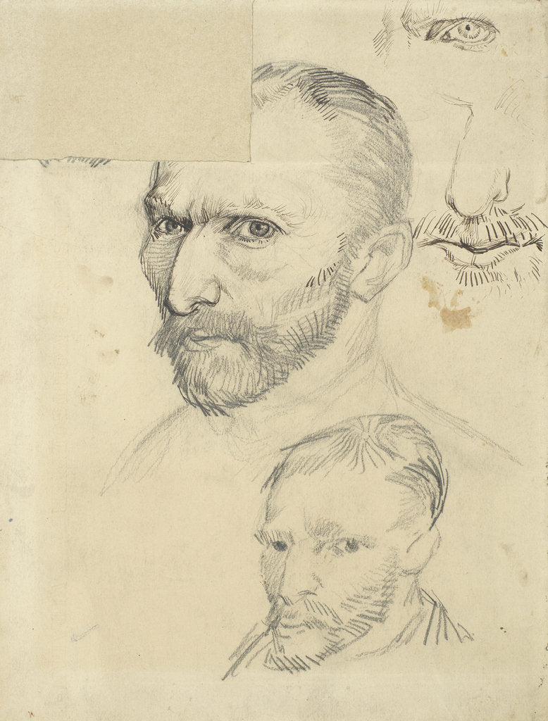 Detail of Self-Portraits, 1887 by Anonymous