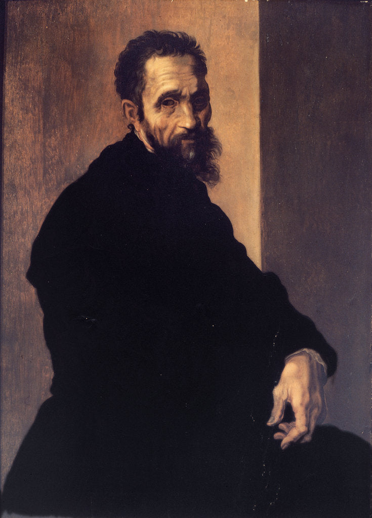 Detail of Portrait of Michelangelo Buonarroti by Anonymous