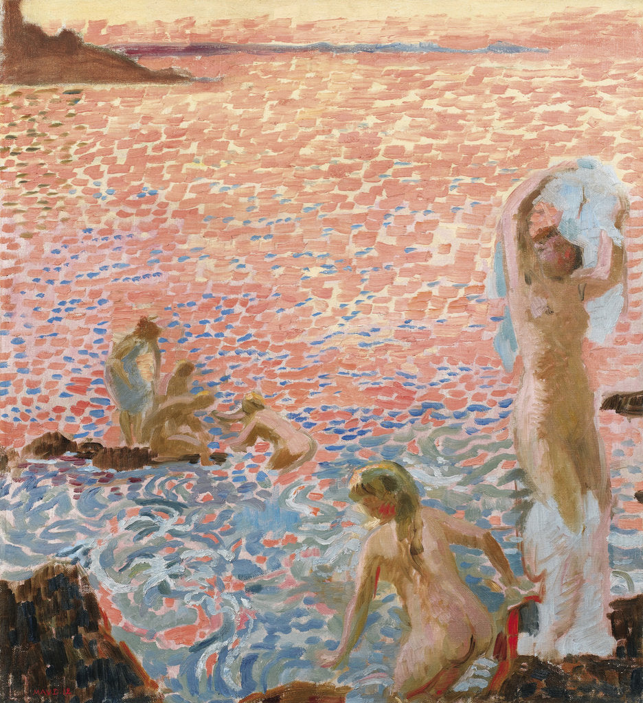 Detail of Bathers at Dusk (Baigneuses au Crépuscule), 1912 by Anonymous
