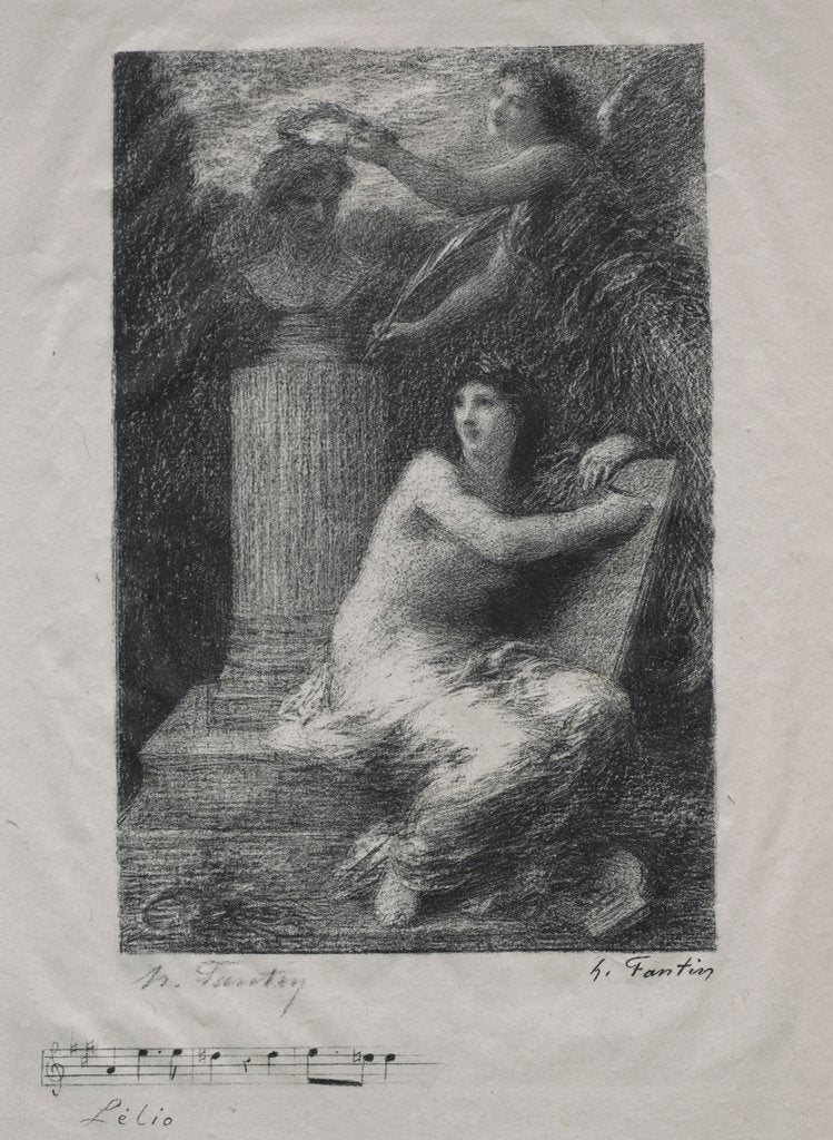 Detail of À Berlioz by Henri Fantin-Latour