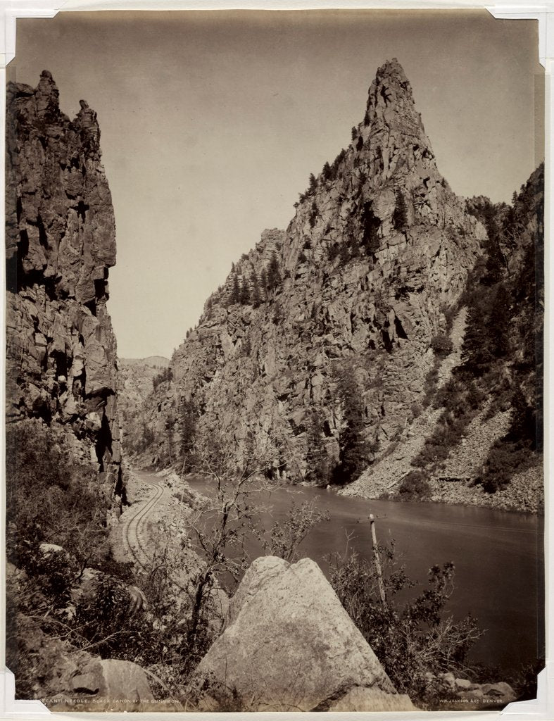 Detail of Currecanti Needle, Black Cañon of the Gunnison, before 1880 by William Henry Jackson