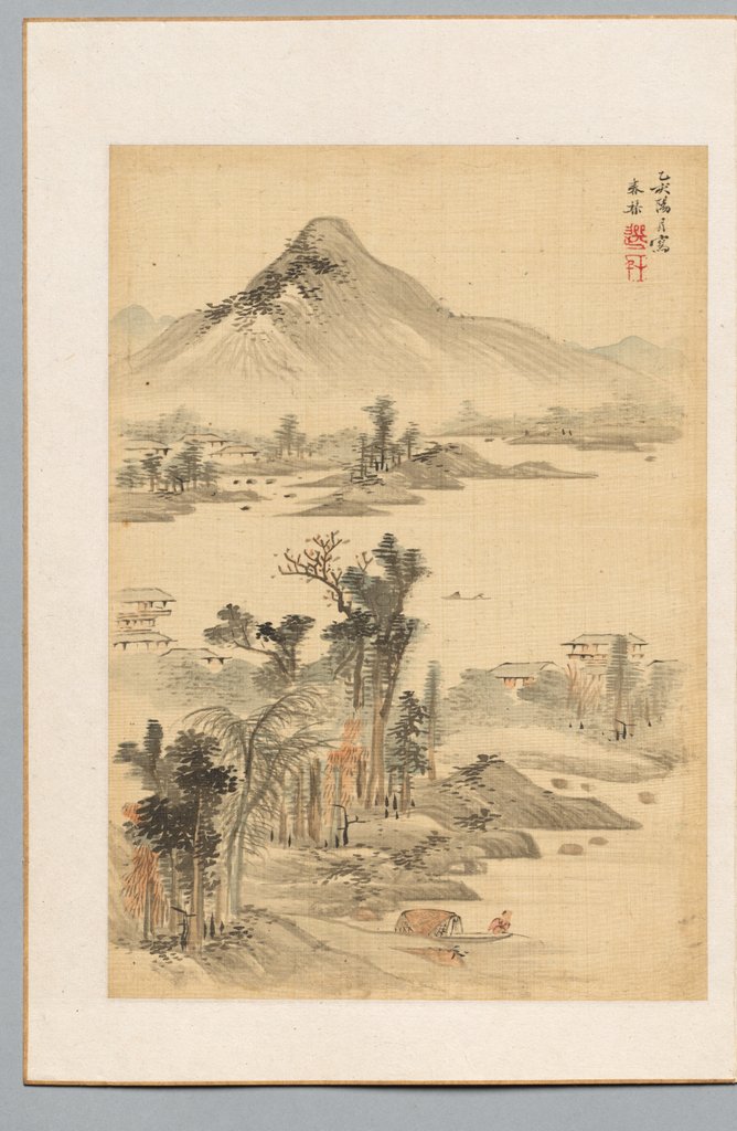 Detail of Landscape, 1815 by Shunkin Uragami
