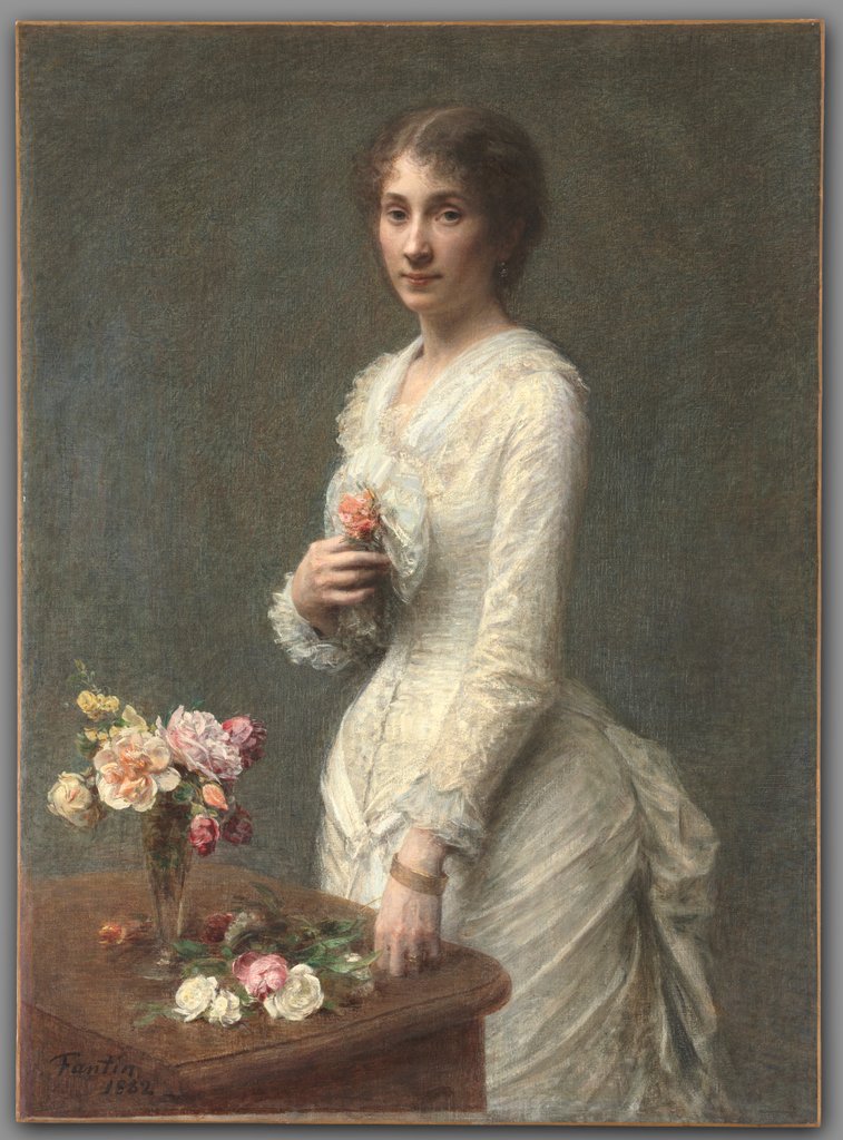 Detail of Madame Lerolle, 1882 by Henri Fantin-Latour