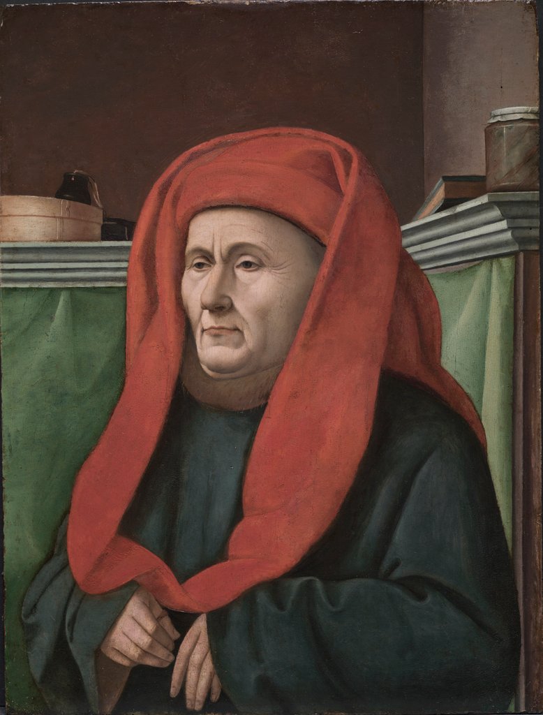 Detail of Portrait of a Man, c. 1450 by Unknown