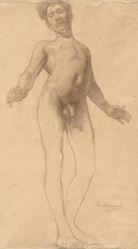 Detail of Standing Male Nude, 1885 by Frederick William MacMonnies