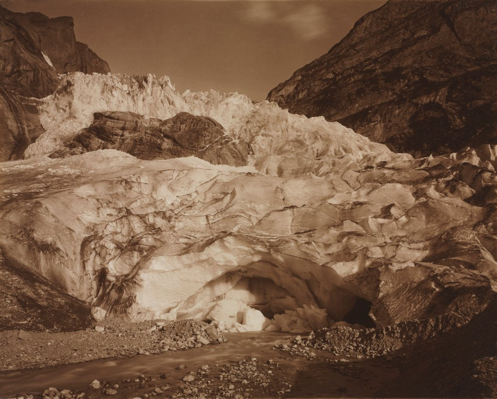 Detail of Switzerland. Grindelwald, Upper Glacier, Source of the Lutschine, 1875-1877 by Adolphe Braun