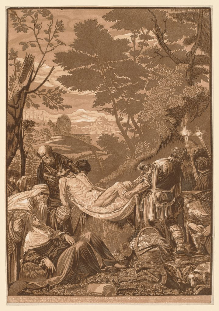 Detail of Venetian Set: Entombment of Christ, 1739-43 by John Baptist Jackson
