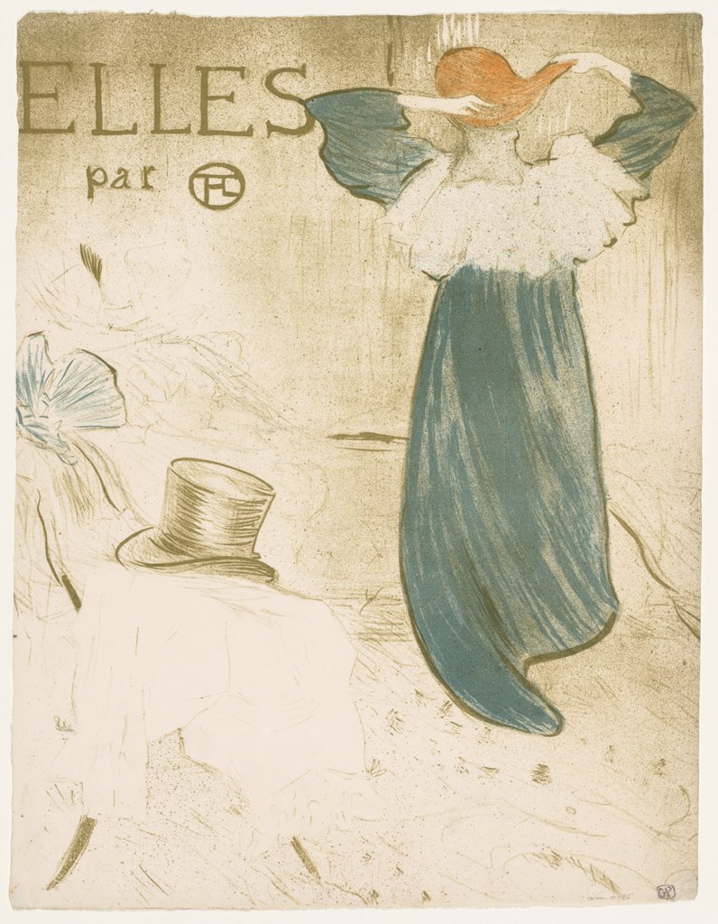 Detail of Elles: Frontispiece, 1896 by Henri de Toulouse-Lautrec