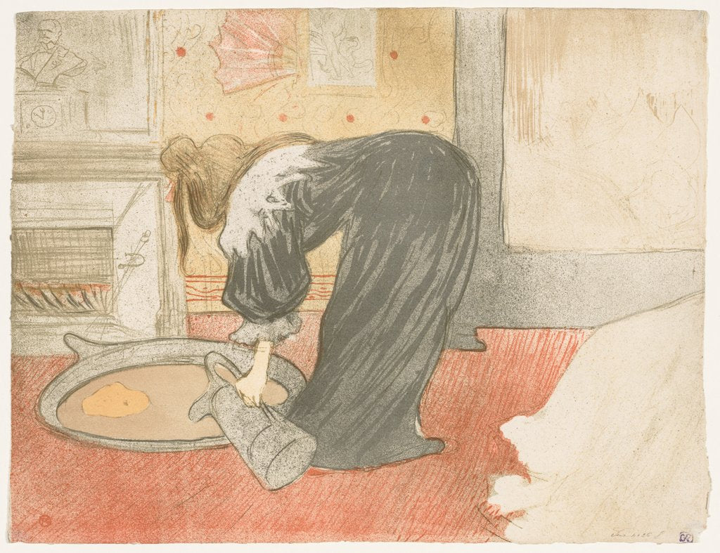 Detail of Elles: Woman at the Tub, 1896 by Henri de Toulouse-Lautrec