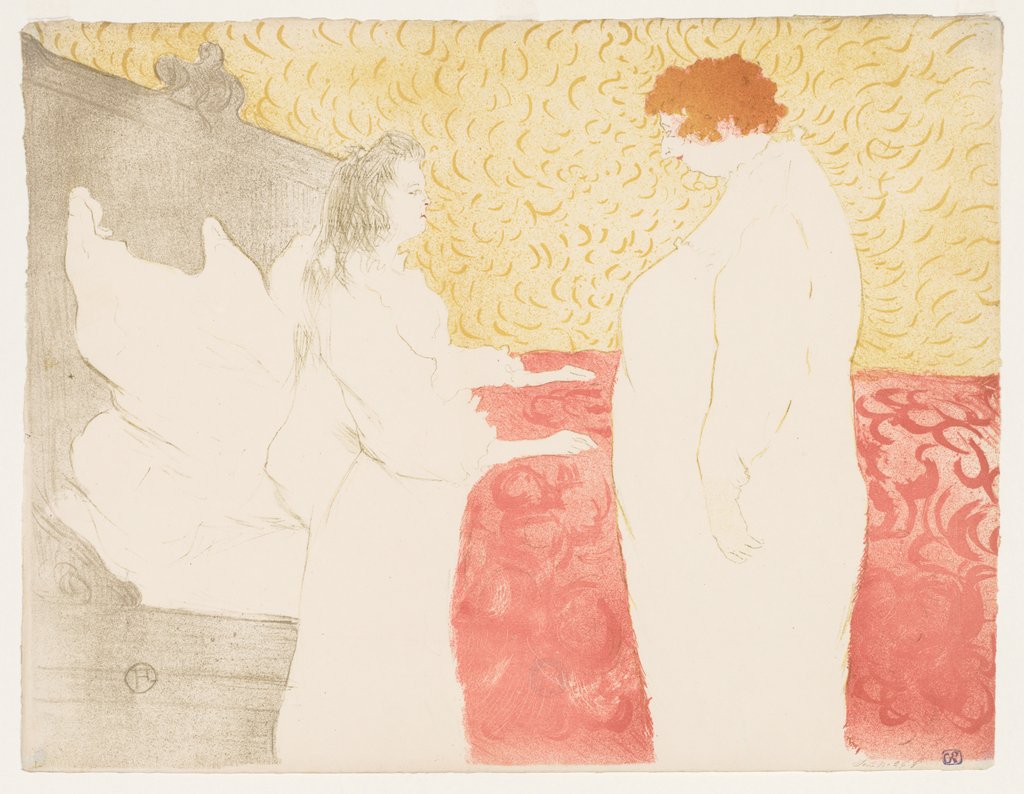 Detail of Elles: Woman in Bed, 1896 by Henri de Toulouse-Lautrec