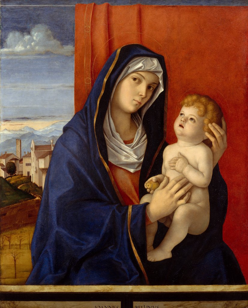Detail of Madonna and Child, late 1480s by Giovanni Bellini