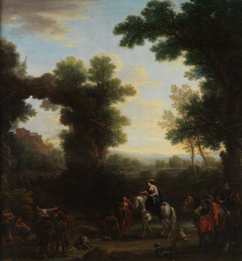 Detail of Classical Landscape with Gypsies, 1748 by John Wootton