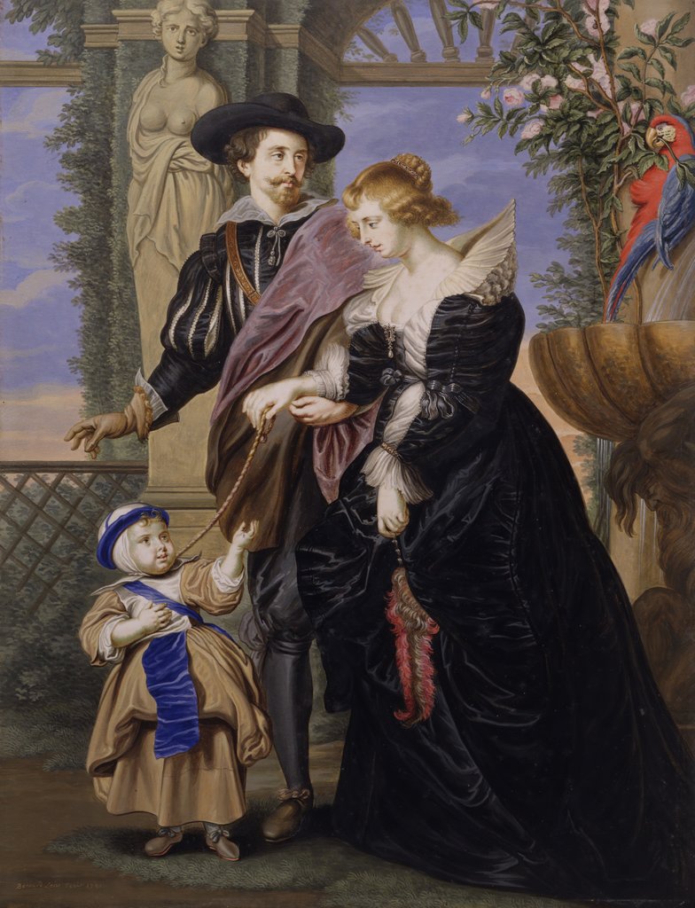 Detail of Copy after 'Rubens, His Wife Helena Fourment, and Their Son Frans' by Bernard Lens