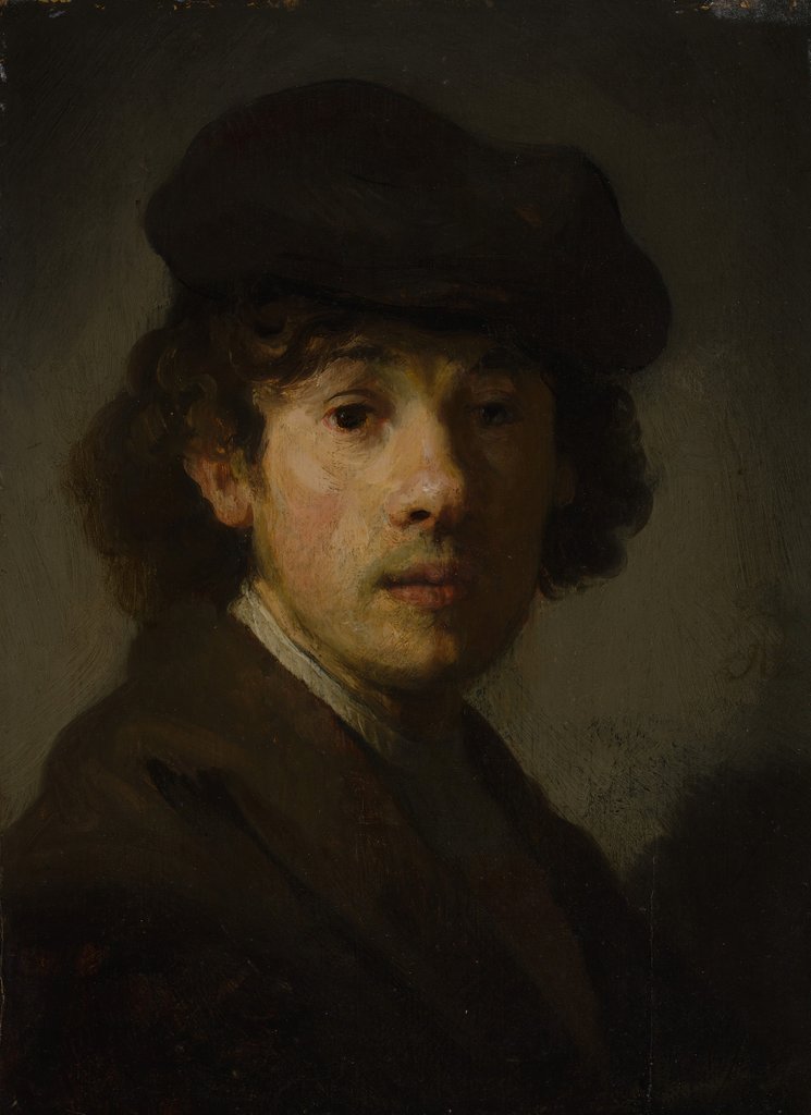 Detail of Rembrandt as a Young Man by Unknown
