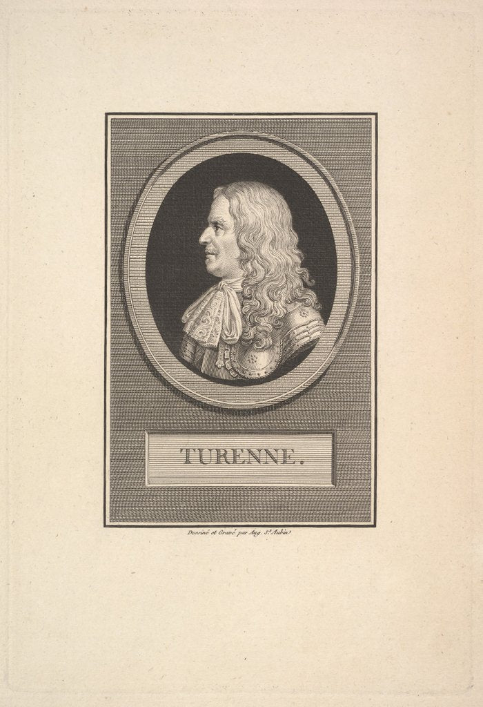 Detail of Portrait of Henry de la Tour, Vicomte de Turenne, 1800 by Augustin de Saint-Aubin