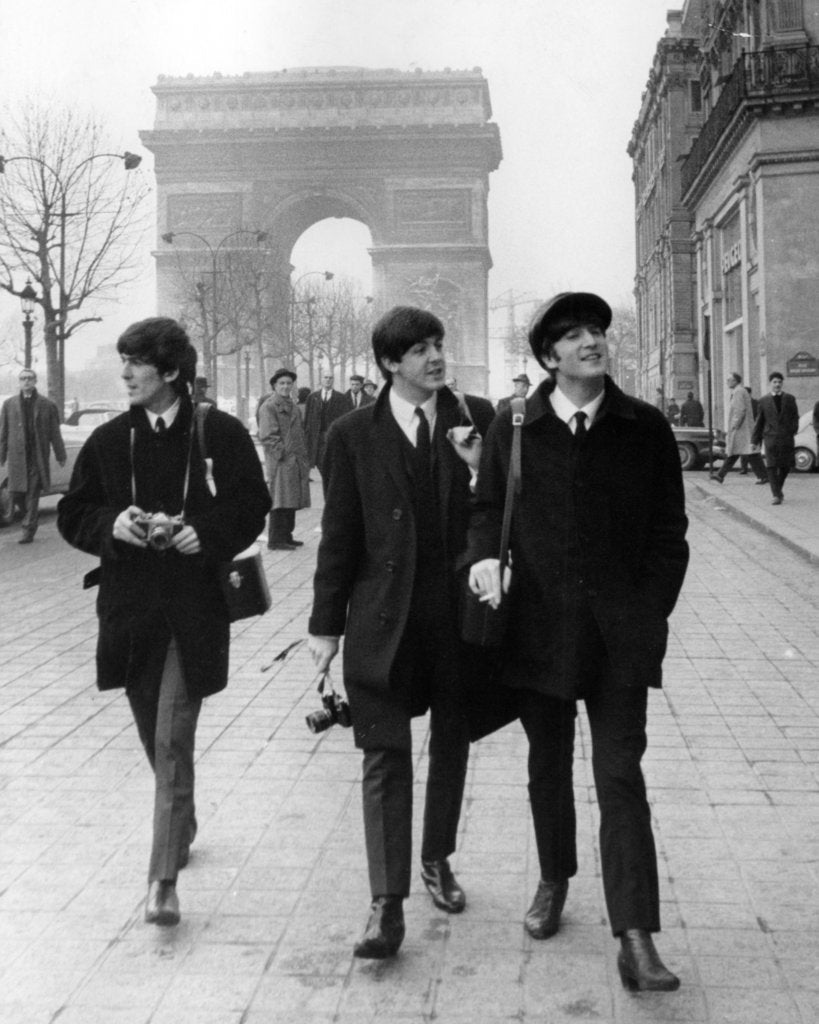 Detail of The Beatles in Paris by Associated Newspapers