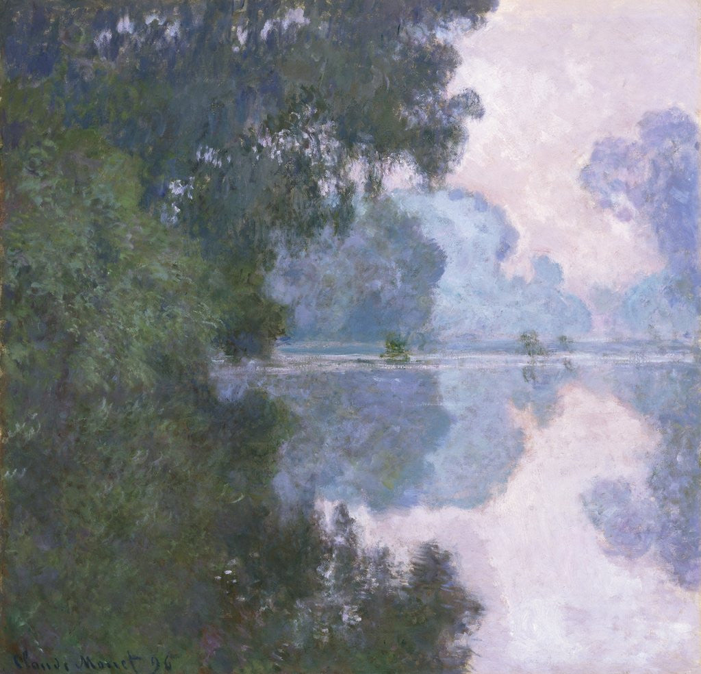 Detail of Morning on the Seine, near Giverny by Claude Monet