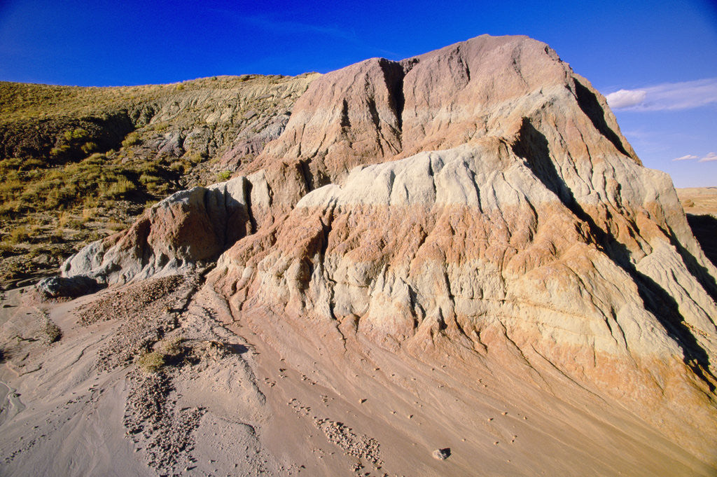 Detail of Red Rock Butte in Red Desert by Corbis