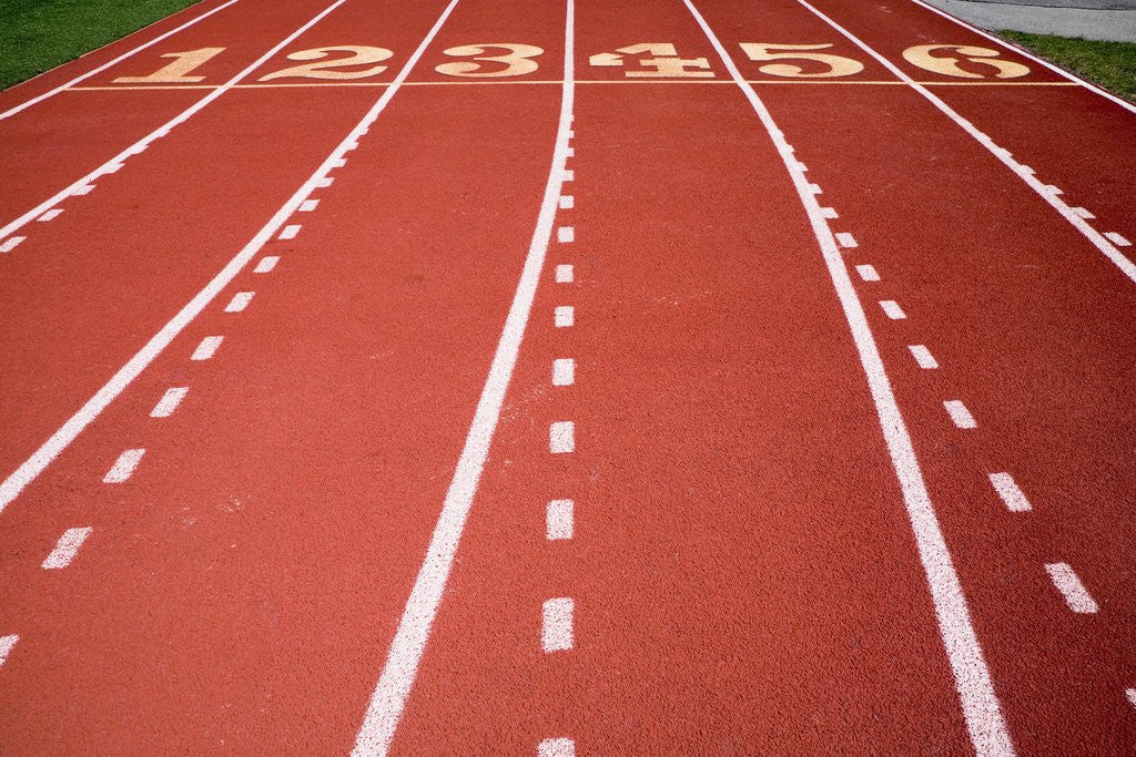 Detail of Synthetic Track Lanes by Jim Vecchi